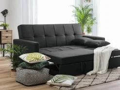Sofa rozkładana dla 3 osób GLOMMA Czarny