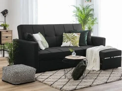 Sofa rozkładana dla 3 osób GLOMMA Czarny