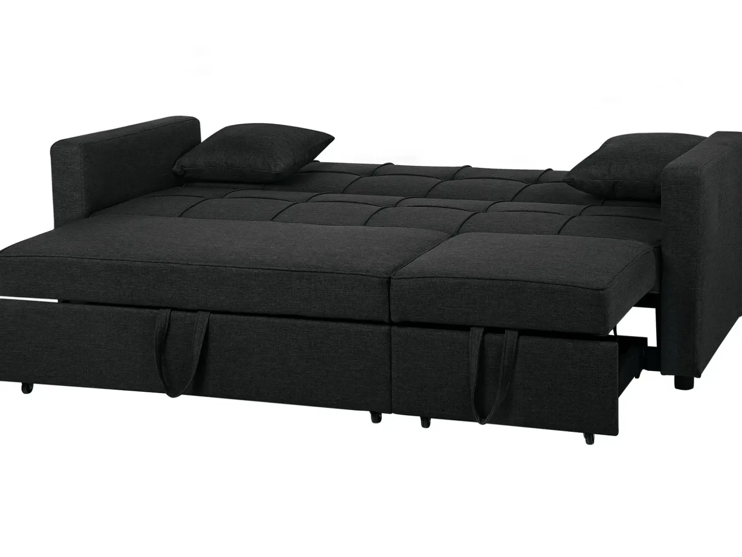 Sofa rozkładana dla 3 osób GLOMMA Czarny