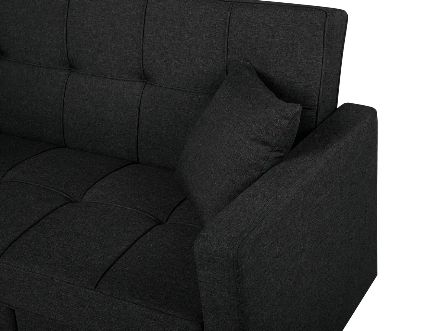 Sofa rozkładana dla 3 osób GLOMMA Czarny