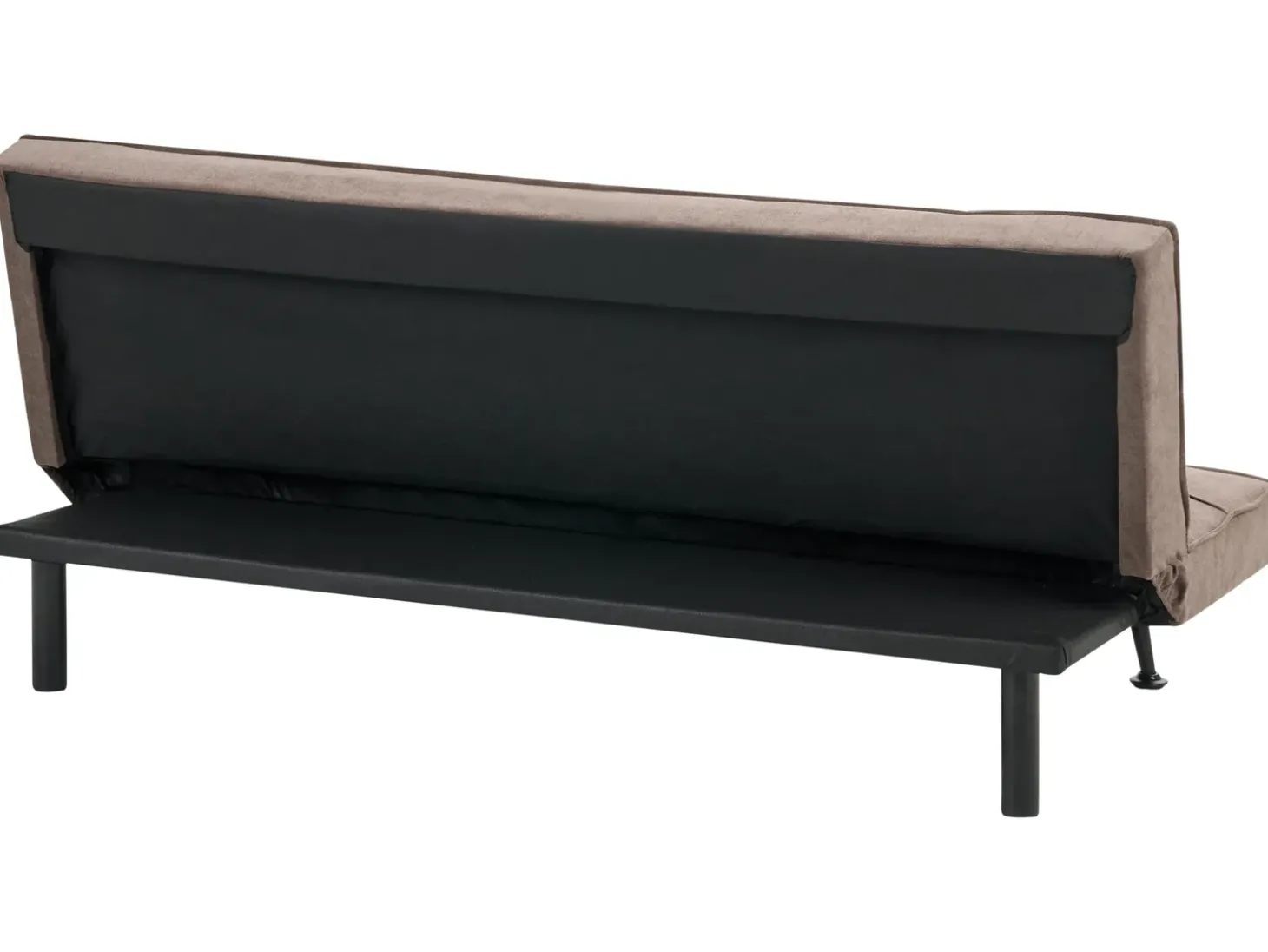 Outlet Sofa rozkładana dla 3 osób HASLE Brązowy Sofy Z Funkcją Spania|Wszystkie Sofy