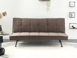 Outlet Sofa rozkładana dla 3 osób HASLE Brązowy Sofy Z Funkcją Spania|Wszystkie Sofy