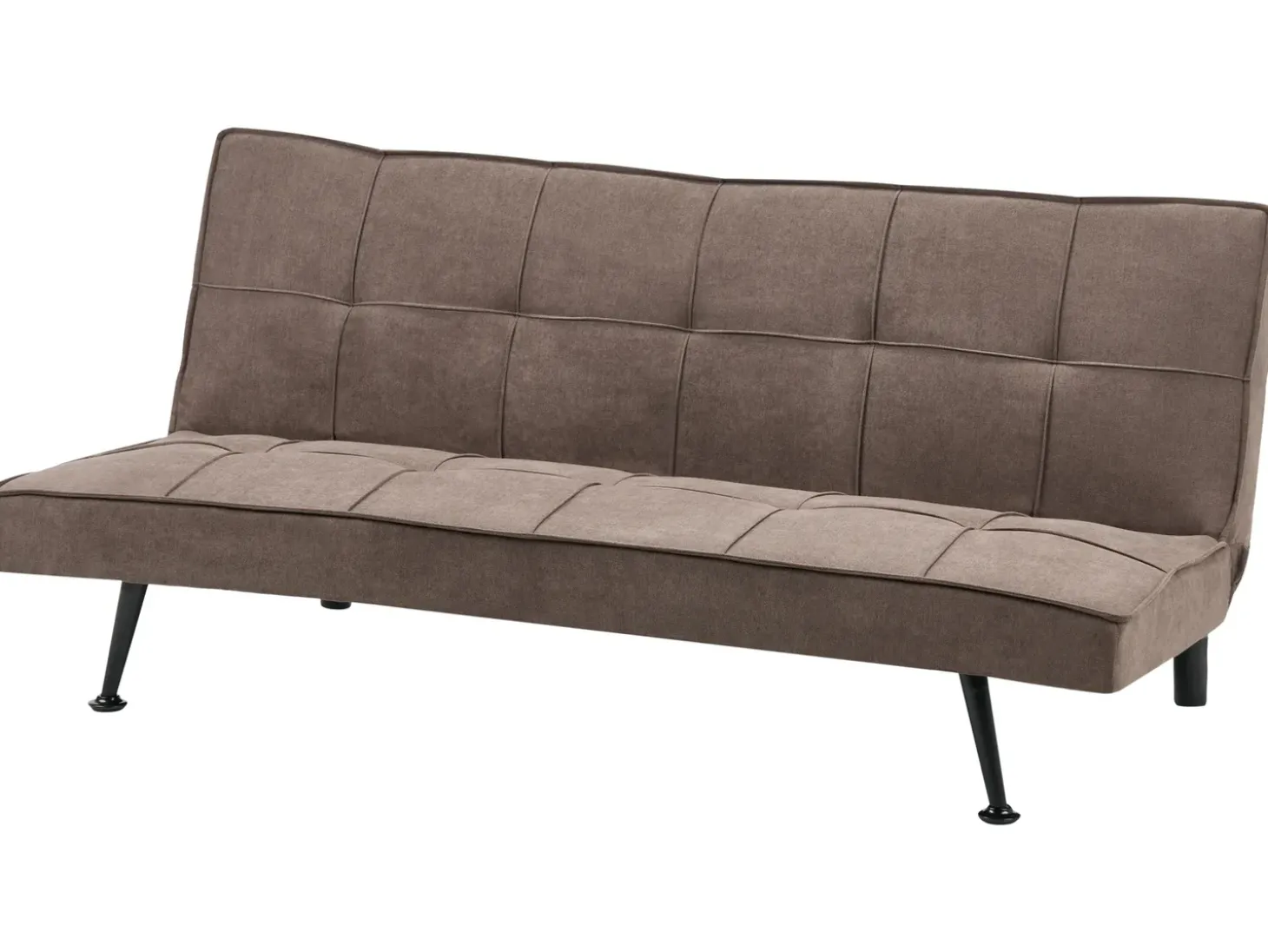 Outlet Sofa rozkładana dla 3 osób HASLE Brązowy Sofy Z Funkcją Spania|Wszystkie Sofy