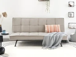 Sale Sofa rozkładana dla 3 osób HASLE Beżowy Sofy Z Funkcją Spania|Wszystkie Sofy
