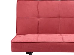 Hot Sofa rozkładana dla 3 osób HASLE Czerwony Sofy Z Funkcją Spania|Wszystkie Sofy