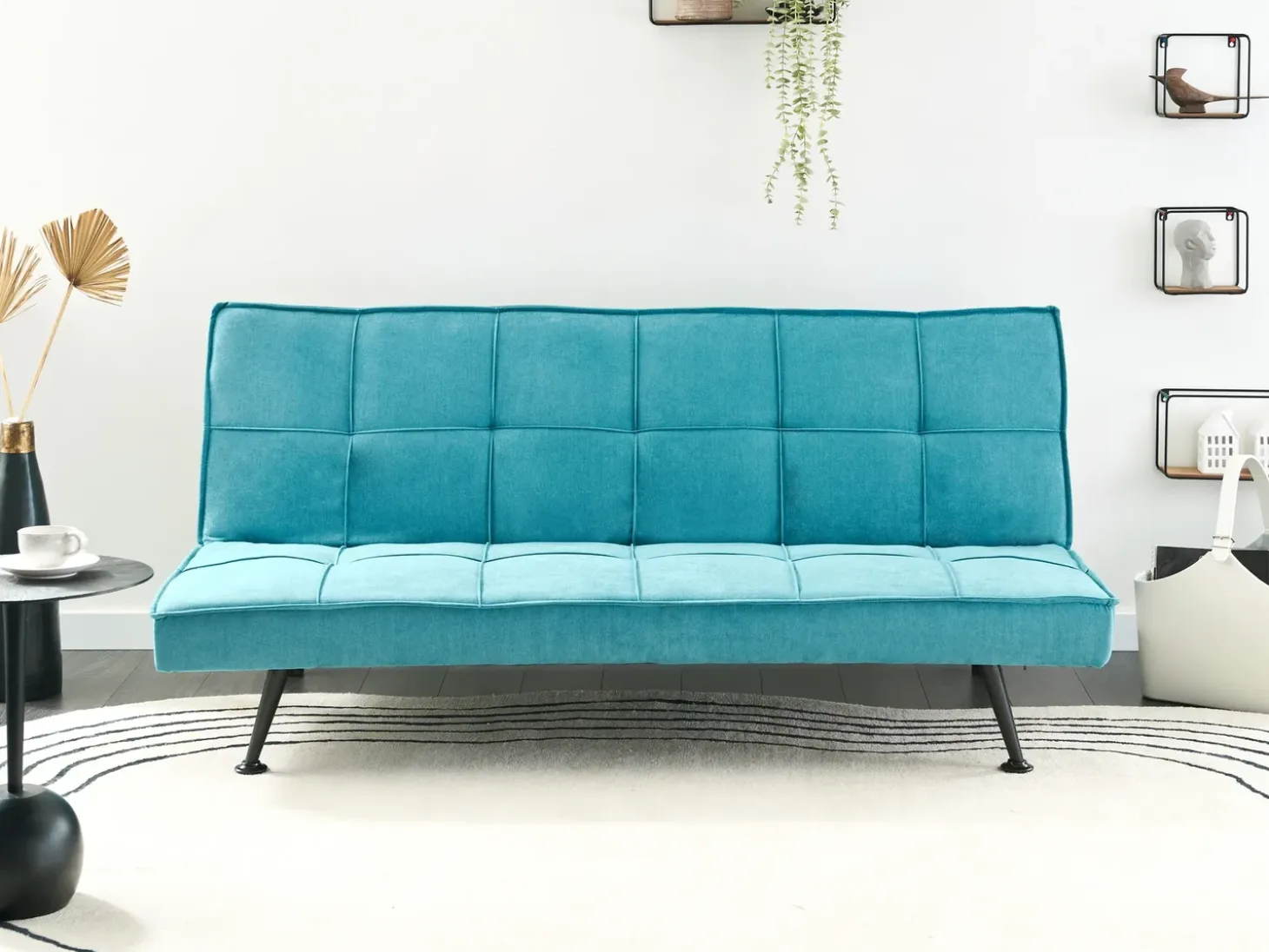 Outlet Sofa rozkładana dla 3 osób HASLE Morski Sofy Z Funkcją Spania|Wszystkie Sofy