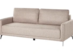 Discount Sofa rozkładana dla 3 osób HEMING Jasnobrązowy Sofy Z Funkcją Spania|Wszystkie Sofy