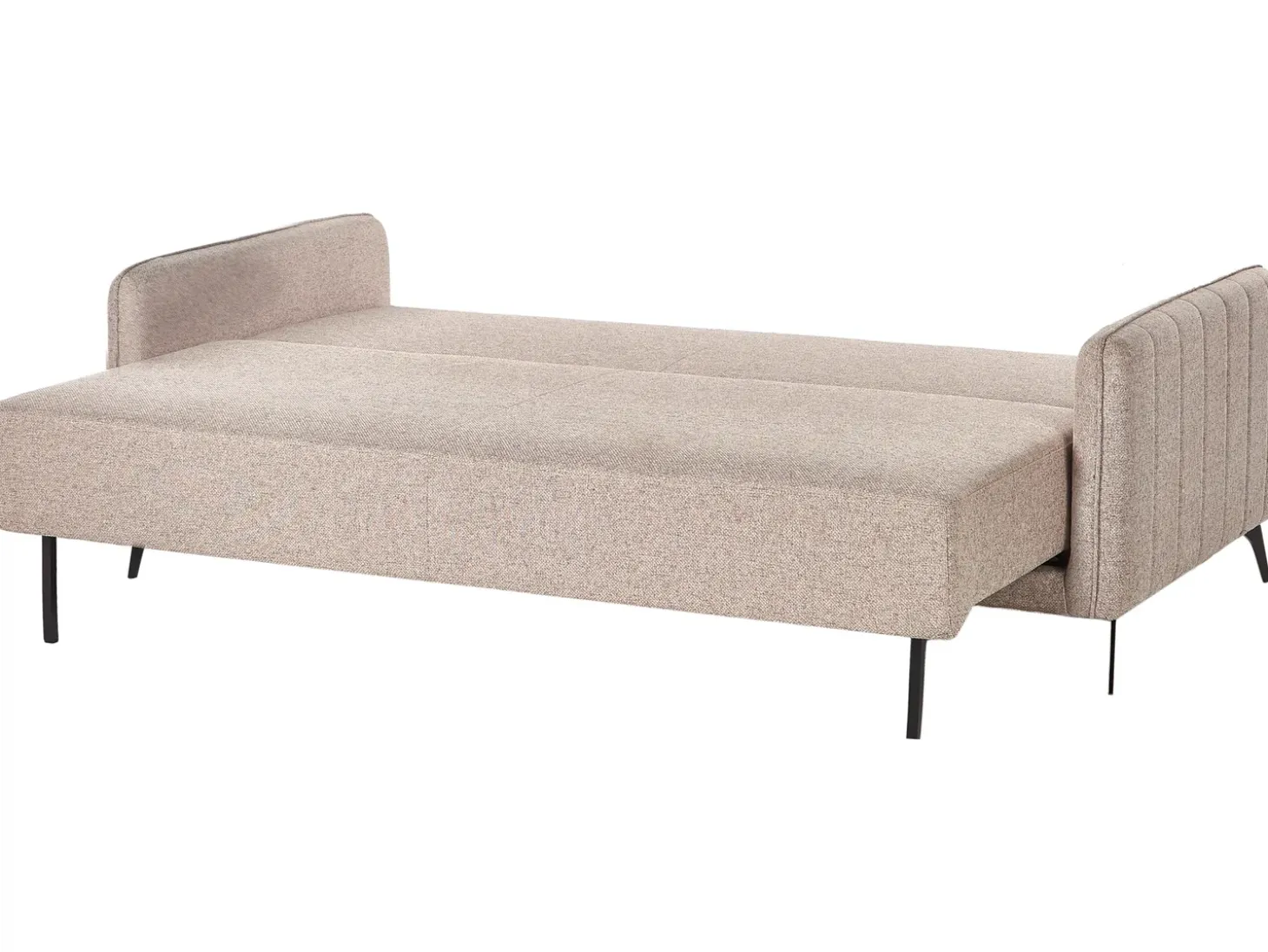 Discount Sofa rozkładana dla 3 osób HEMING Jasnobrązowy Sofy Z Funkcją Spania|Wszystkie Sofy