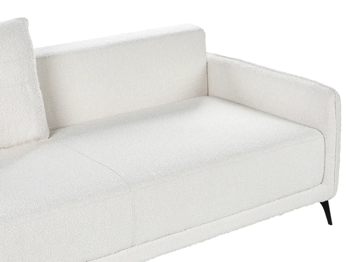 Hot Sofa rozkładana dla 3 osób HEMING Boucle Złamana biel Sofy Z Funkcją Spania|Wszystkie Sofy