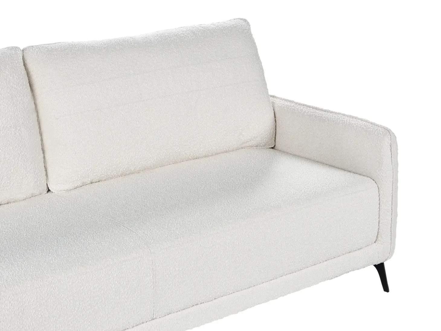 Hot Sofa rozkładana dla 3 osób HEMING Boucle Złamana biel Sofy Z Funkcją Spania|Wszystkie Sofy