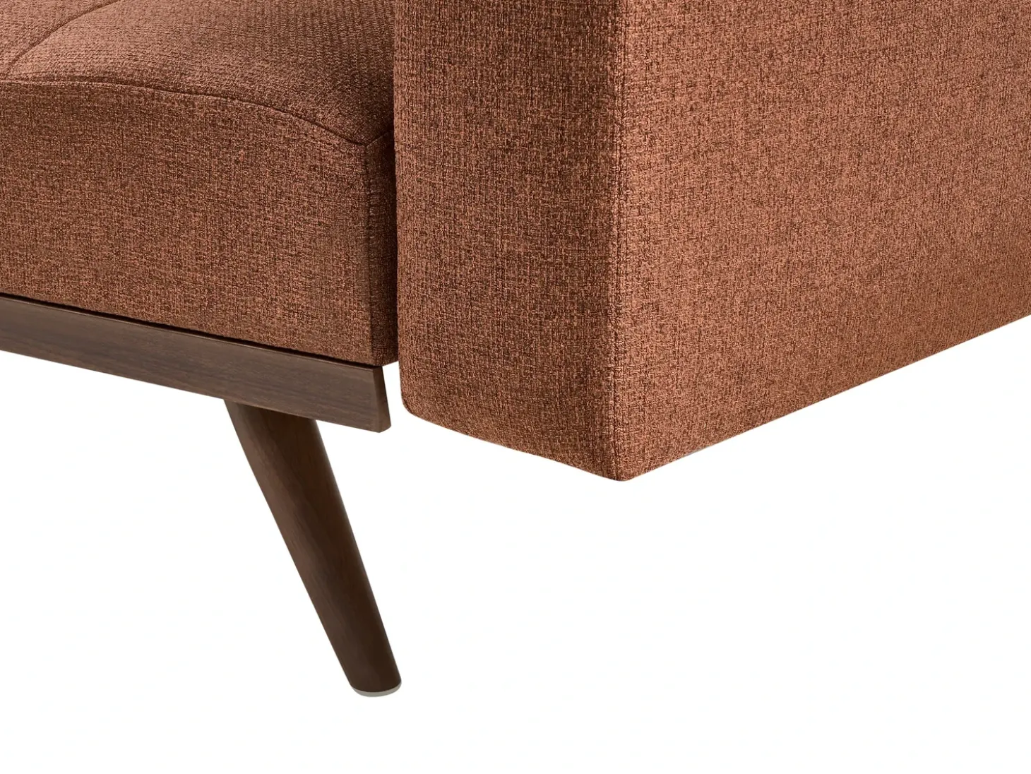 Outlet Sofa rozkładana dla 3 osób HJULBY Złoty brąz Sofy Z Funkcją Spania|Wszystkie Sofy