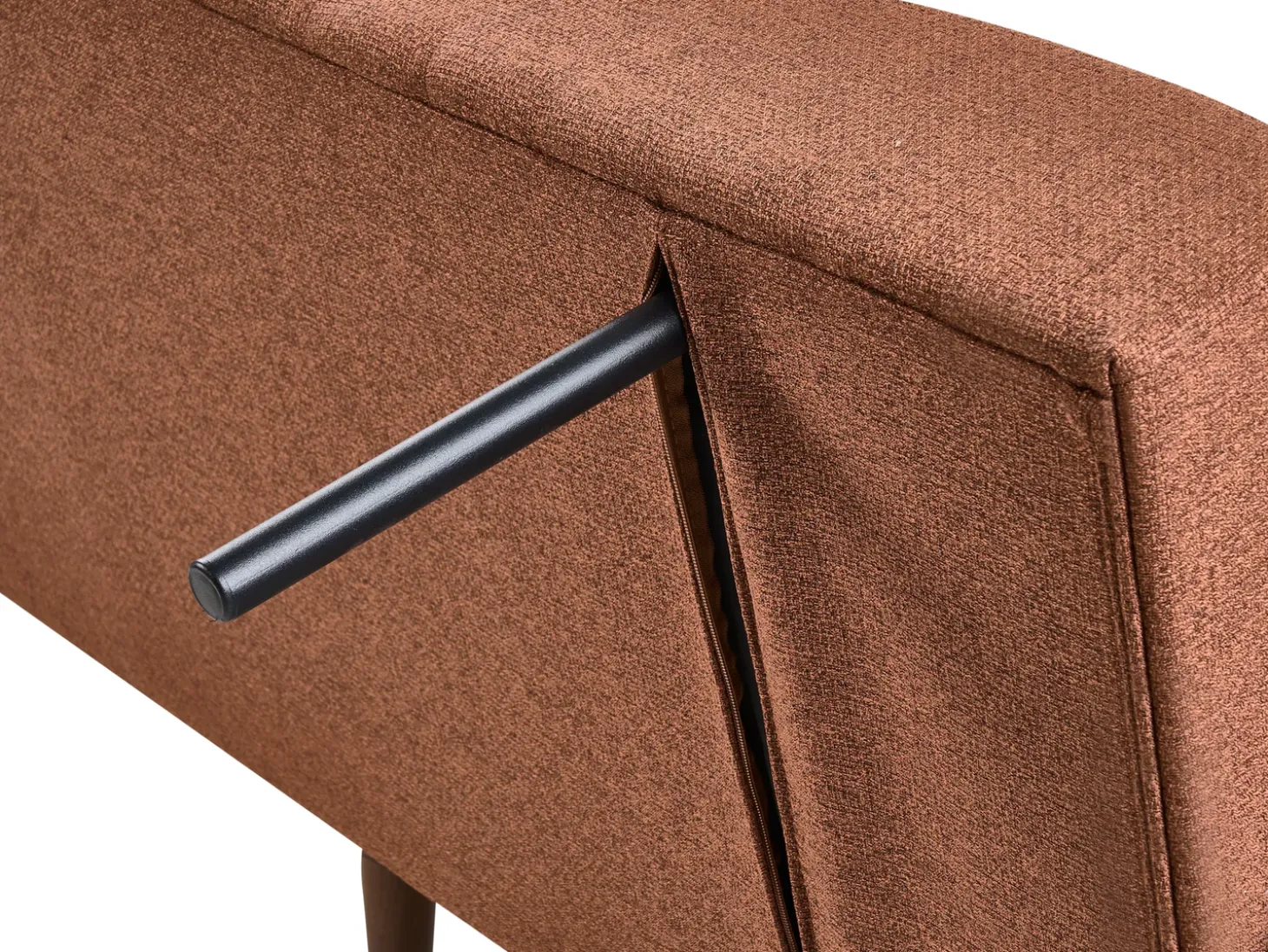 Outlet Sofa rozkładana dla 3 osób HJULBY Złoty brąz Sofy Z Funkcją Spania|Wszystkie Sofy