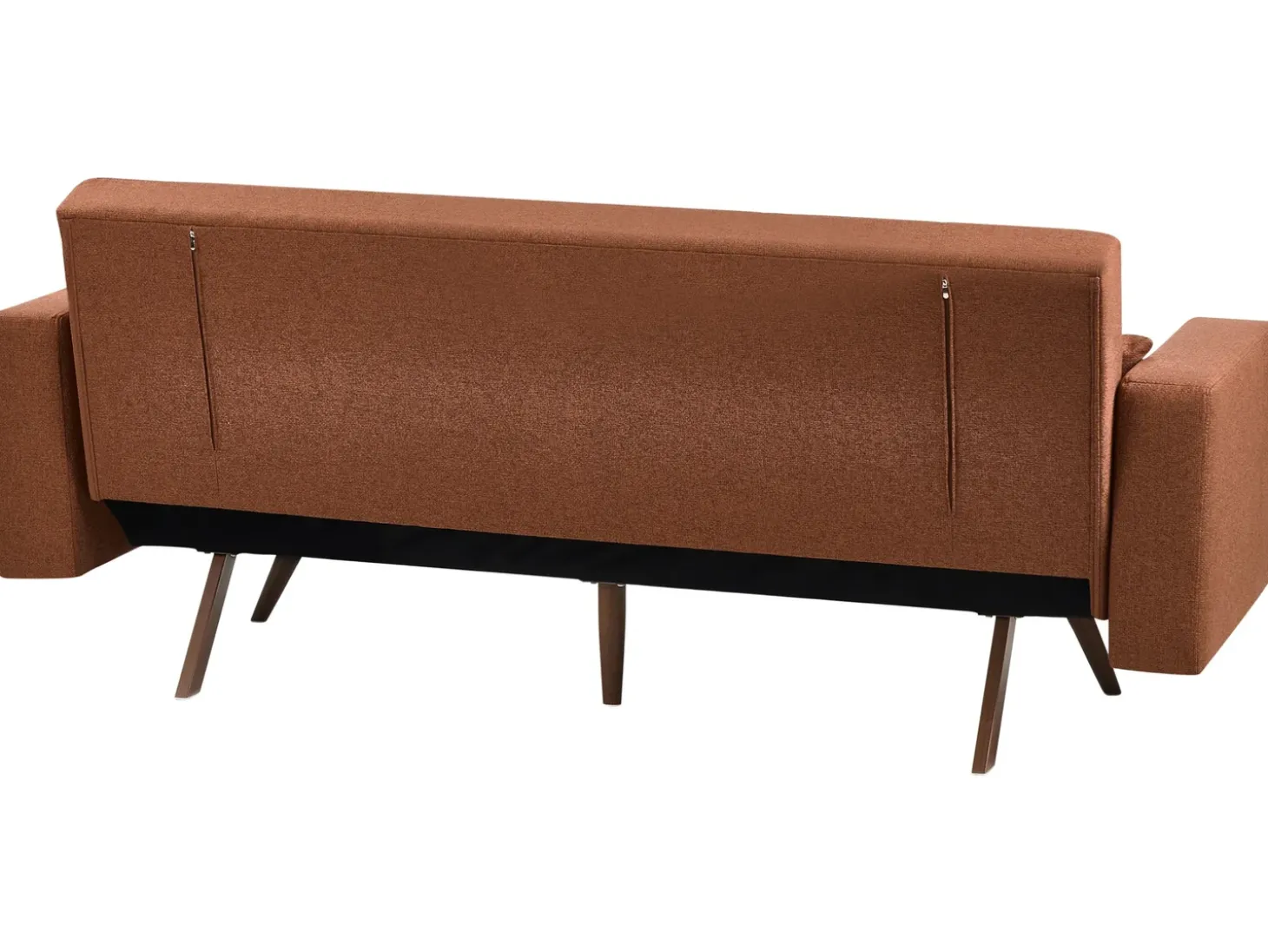 Outlet Sofa rozkładana dla 3 osób HJULBY Złoty brąz Sofy Z Funkcją Spania|Wszystkie Sofy