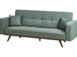 Online Sofa rozkładana dla 3 osób HJULBY Zielony Sofy Z Funkcją Spania|Wszystkie Sofy