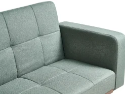 Online Sofa rozkładana dla 3 osób HJULBY Zielony Sofy Z Funkcją Spania|Wszystkie Sofy