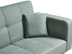Online Sofa rozkładana dla 3 osób HJULBY Zielony Sofy Z Funkcją Spania|Wszystkie Sofy