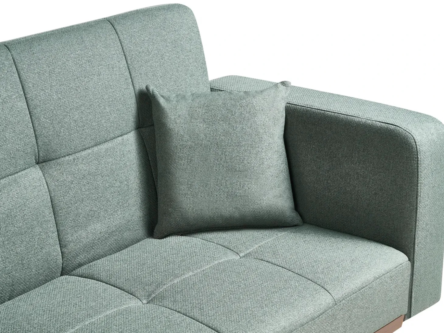 Online Sofa rozkładana dla 3 osób HJULBY Zielony Sofy Z Funkcją Spania|Wszystkie Sofy