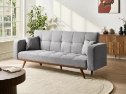 Clearance Sofa rozkładana dla 3 osób HJULBY Szary Sofy Z Funkcją Spania|Wszystkie Sofy