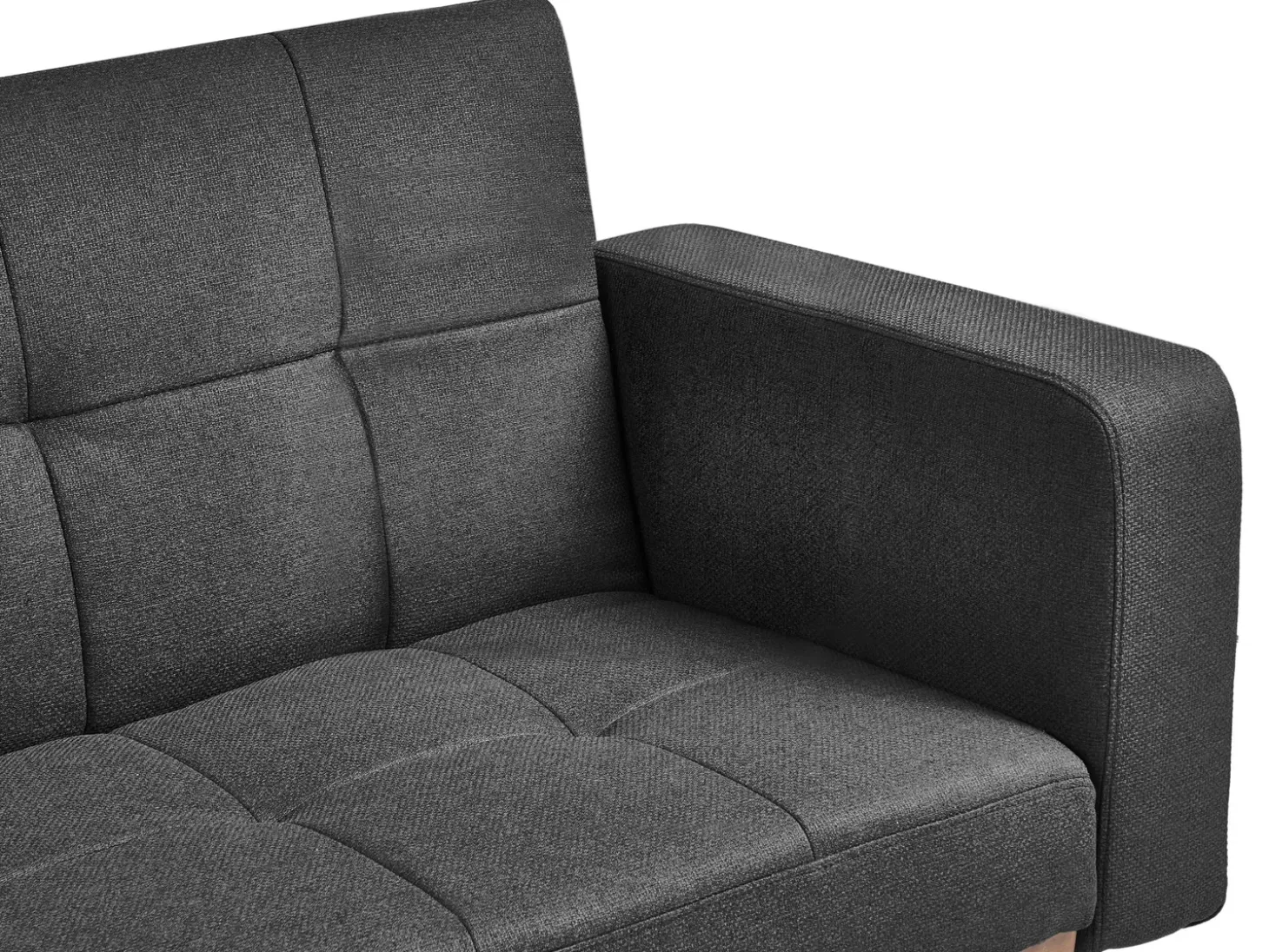 Clearance Sofa rozkładana dla 3 osób HJULBY Czarny Sofy Z Funkcją Spania|Wszystkie Sofy