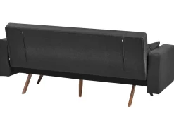 Clearance Sofa rozkładana dla 3 osób HJULBY Czarny Sofy Z Funkcją Spania|Wszystkie Sofy