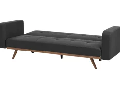 Clearance Sofa rozkładana dla 3 osób HJULBY Czarny Sofy Z Funkcją Spania|Wszystkie Sofy