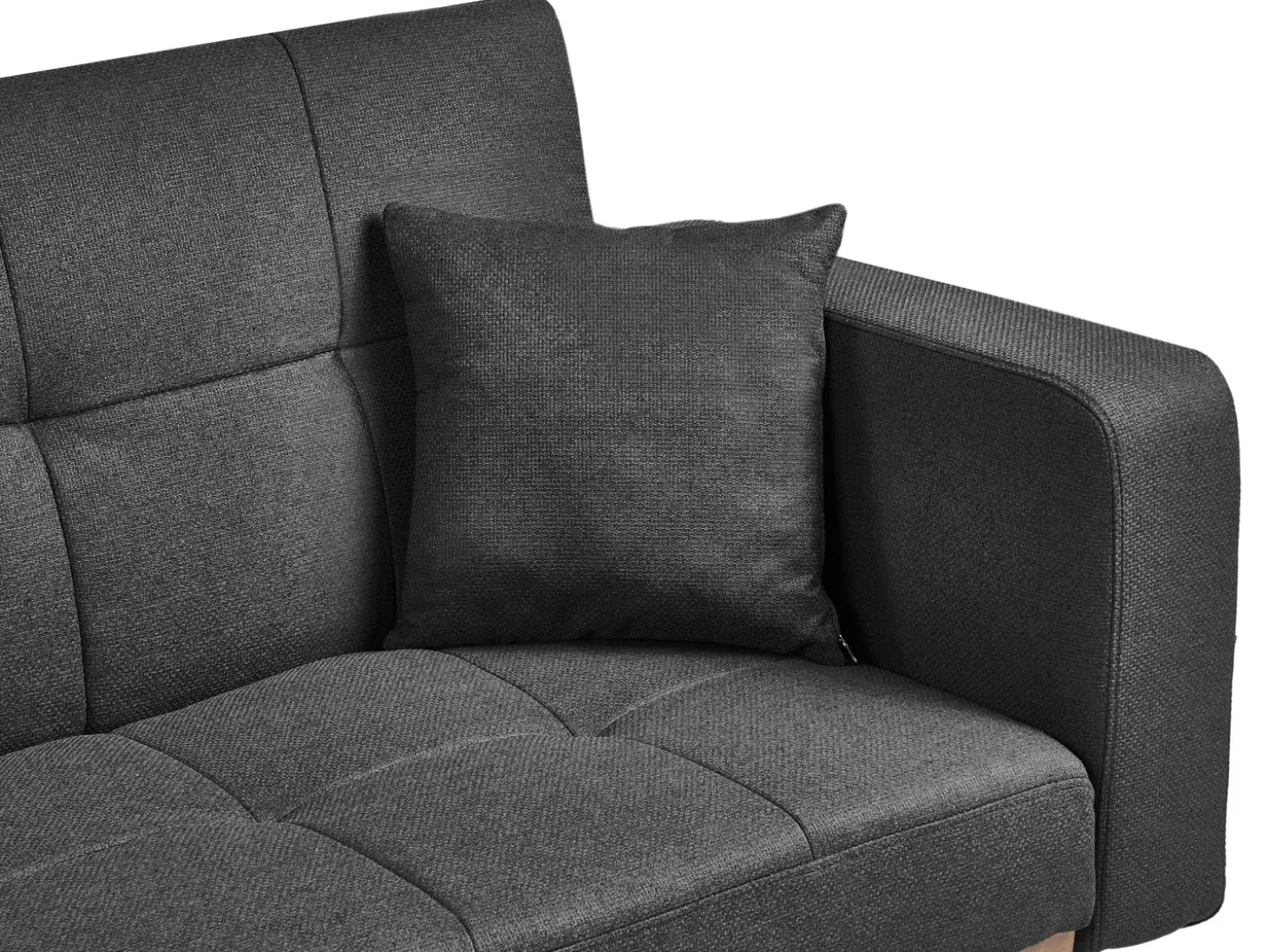 Clearance Sofa rozkładana dla 3 osób HJULBY Czarny Sofy Z Funkcją Spania|Wszystkie Sofy