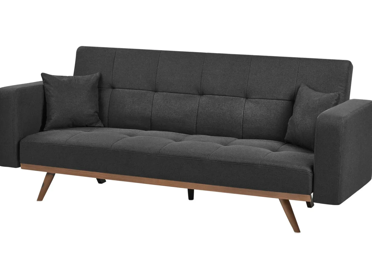 Clearance Sofa rozkładana dla 3 osób HJULBY Czarny Sofy Z Funkcją Spania|Wszystkie Sofy