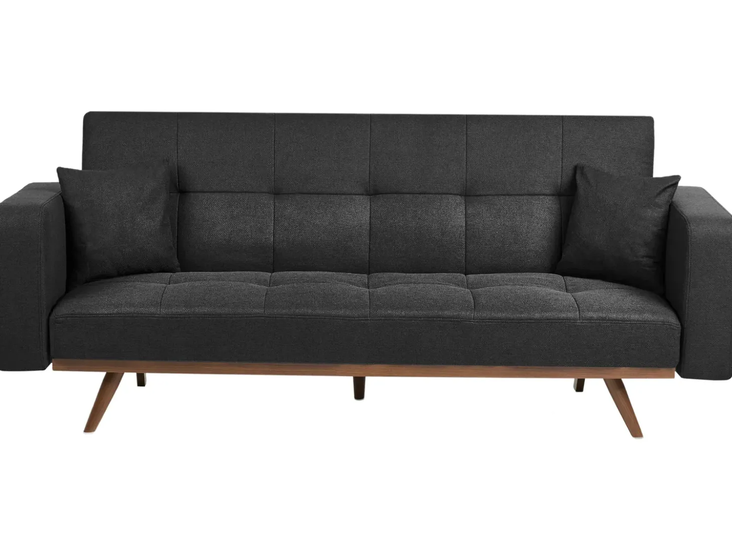 Clearance Sofa rozkładana dla 3 osób HJULBY Czarny Sofy Z Funkcją Spania|Wszystkie Sofy