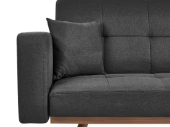 Clearance Sofa rozkładana dla 3 osób HJULBY Czarny Sofy Z Funkcją Spania|Wszystkie Sofy