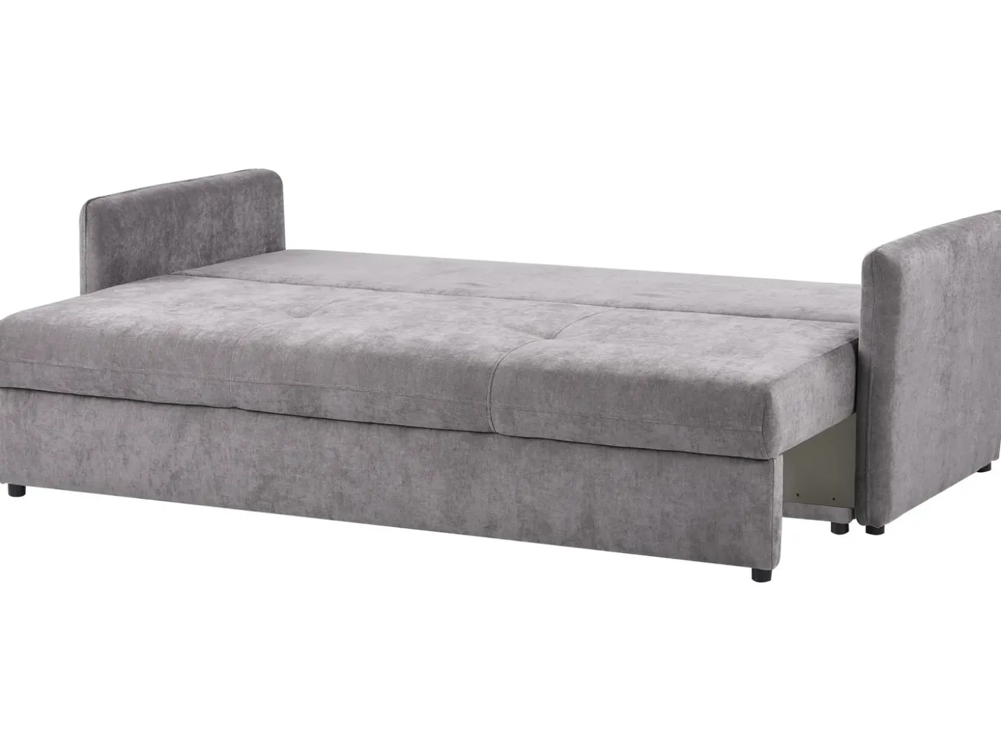 New Sofa rozkładana dla 3 osób HOLSEN Szenil Beżowoszary ze schowkiem Sofy Z Funkcją Spania|Wszystkie Sofy