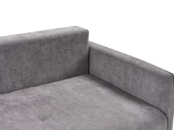 New Sofa rozkładana dla 3 osób HOLSEN Szenil Beżowoszary ze schowkiem Sofy Z Funkcją Spania|Wszystkie Sofy