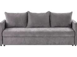 New Sofa rozkładana dla 3 osób HOLSEN Szenil Beżowoszary ze schowkiem Sofy Z Funkcją Spania|Wszystkie Sofy