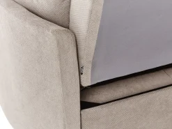 Outlet Sofa rozkładana dla 2 osób HOVIN Beżowoszary Sofy Z Funkcją Spania|Wszystkie Sofy