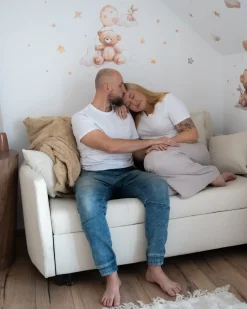 Sale Sofa rozkładana dla 2 osób HOVIN Jasnobeżowy Sofy Z Funkcją Spania|Wszystkie Sofy