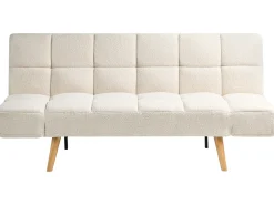 Sofa rozkładana dla 2 osób INGARO Boucle Złamana biel Sofy Z Funkcją Spania|Wszystkie Sofy