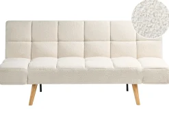 Sofa rozkładana dla 2 osób INGARO Boucle Złamana biel Sofy Z Funkcją Spania|Wszystkie Sofy
