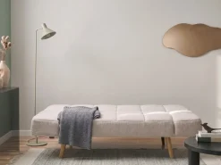 Sofa rozkładana dla 2 osób INGARO Boucle Złamana biel Sofy Z Funkcją Spania|Wszystkie Sofy