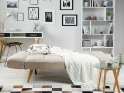 Sofa rozkładana dla 2 osób INGARO Beżowy