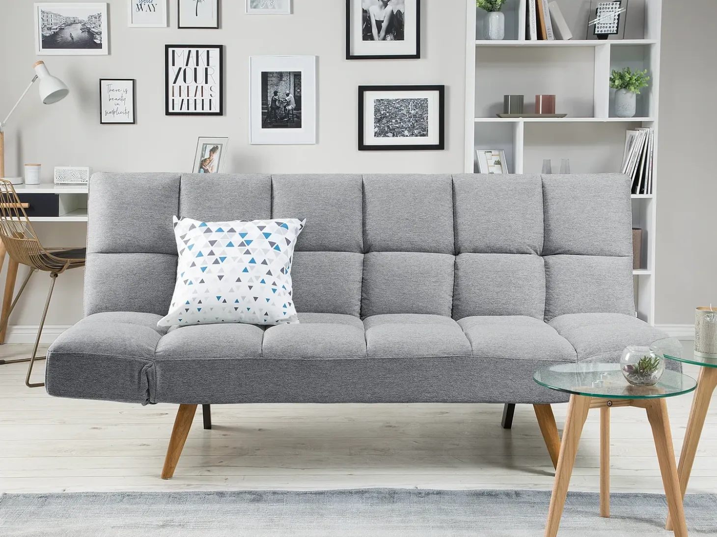Sofa rozkładana dla 2 osób INGARO Szary