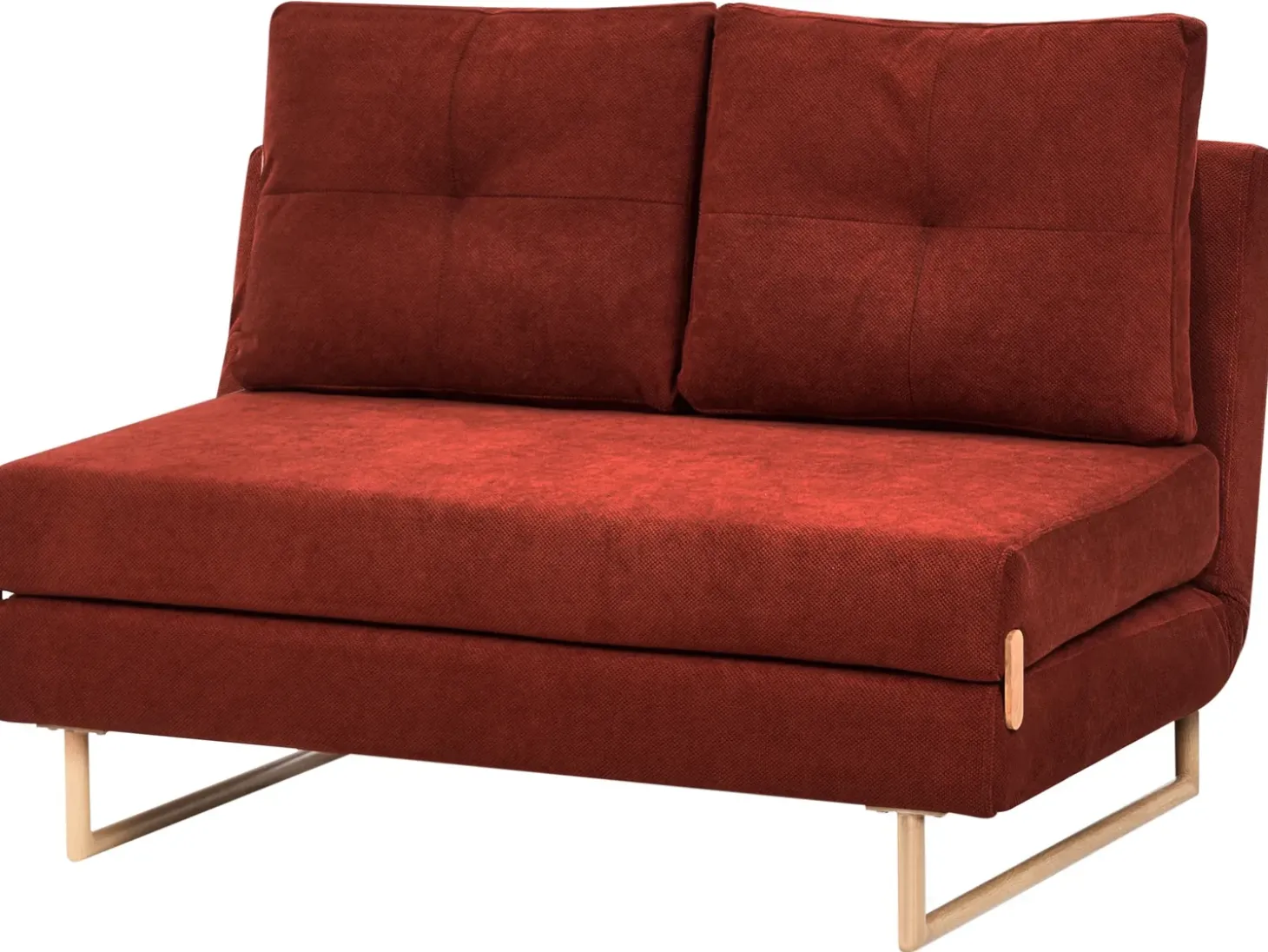 Best Sofa rozkładana dla 2 osób JERSLEV Czerwony Sofy Z Funkcją Spania|Wszystkie Sofy