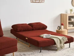 Best Sofa rozkładana dla 2 osób JERSLEV Czerwony Sofy Z Funkcją Spania|Wszystkie Sofy