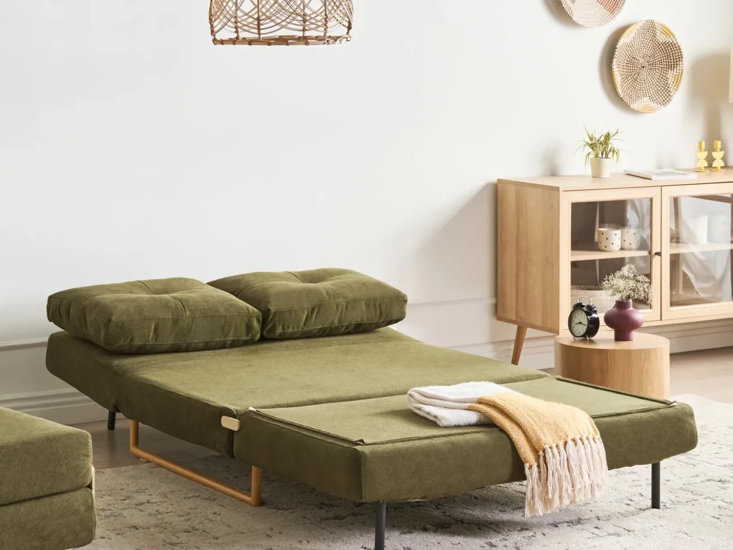 Sale Sofa rozkładana dla 2 osób JERSLEV Zielony Sofy Z Funkcją Spania|Wszystkie Sofy