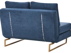 Discount Sofa rozkładana dla 2 osób JERSLEV Niebieski Sofy Z Funkcją Spania|Wszystkie Sofy