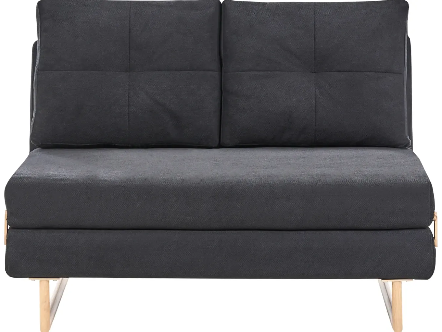New Sofa rozkładana dla 2 osób JERSLEV Czarny Sofy Z Funkcją Spania|Wszystkie Sofy