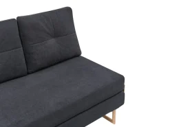 New Sofa rozkładana dla 2 osób JERSLEV Czarny Sofy Z Funkcją Spania|Wszystkie Sofy