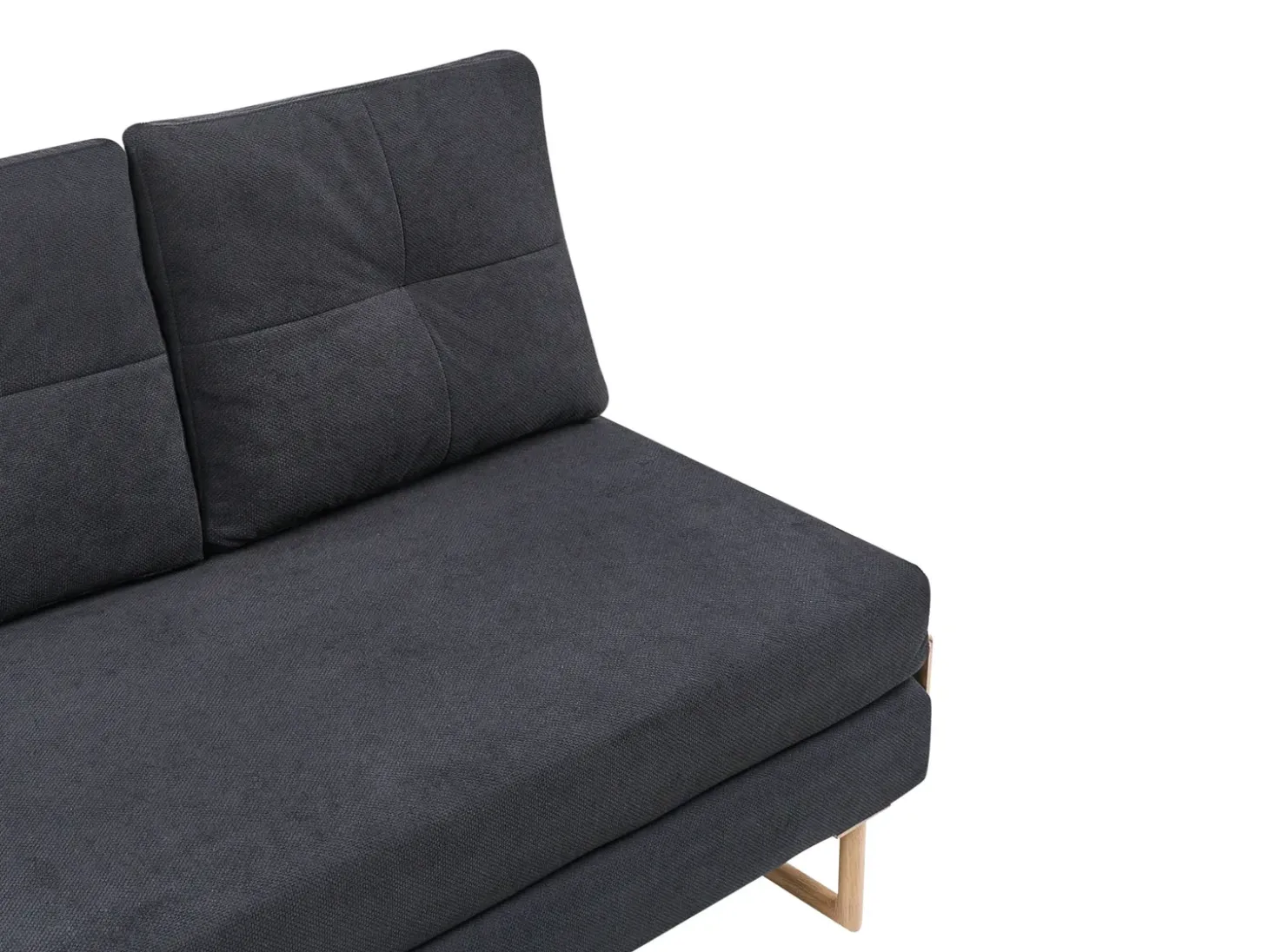 New Sofa rozkładana dla 2 osób JERSLEV Czarny Sofy Z Funkcją Spania|Wszystkie Sofy