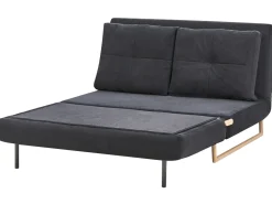 New Sofa rozkładana dla 2 osób JERSLEV Czarny Sofy Z Funkcją Spania|Wszystkie Sofy