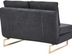 New Sofa rozkładana dla 2 osób JERSLEV Czarny Sofy Z Funkcją Spania|Wszystkie Sofy