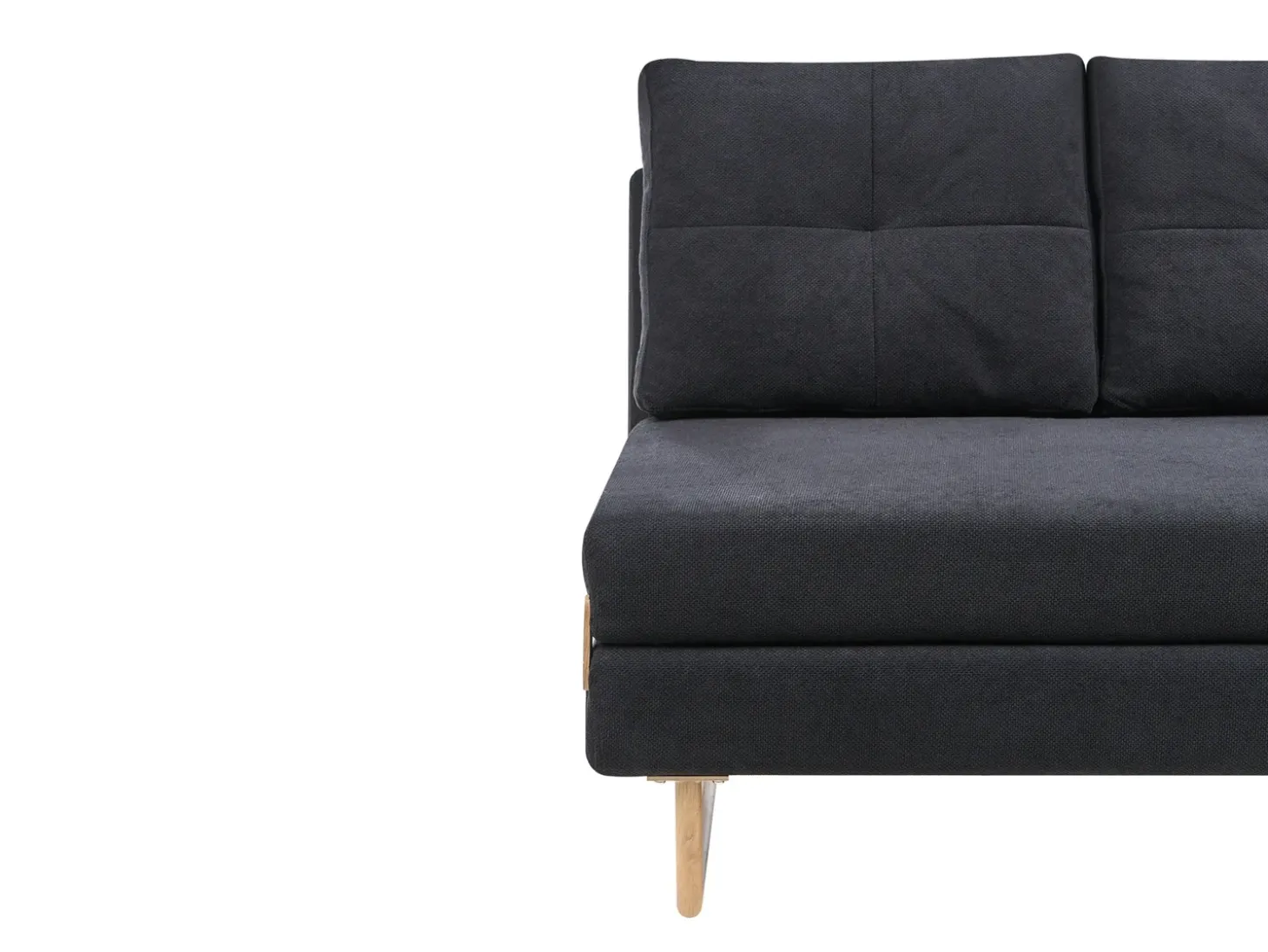 New Sofa rozkładana dla 2 osób JERSLEV Czarny Sofy Z Funkcją Spania|Wszystkie Sofy
