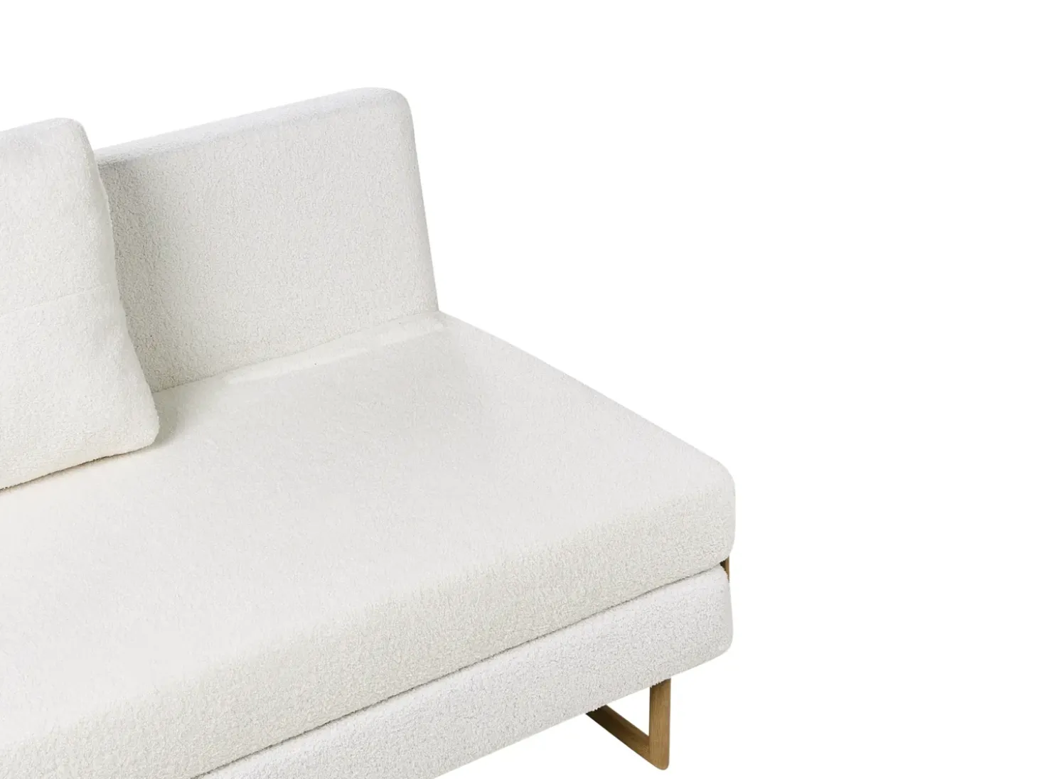 New Sofa rozkładana dla 2 osób JERSLEV Boucle Złamana biel Sofy Z Funkcją Spania|Wszystkie Sofy